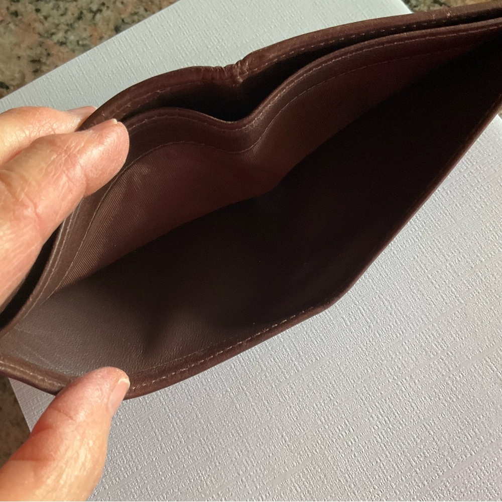 Coach Brown Leather Men's Wallet - Picture 5 of 7